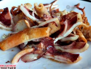 Mực 1 nắng chiên giòn