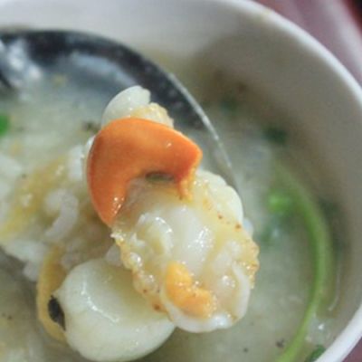 Sò điệp nấu cháo