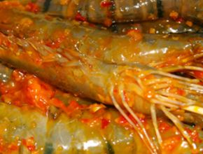 Tôm nướng sa tế