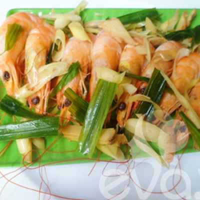 Tôm hấp gừng